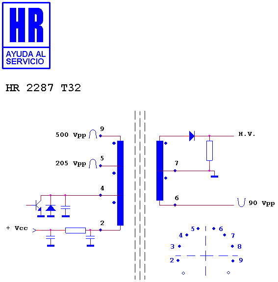 Schematic diagram for HR 2287 T32